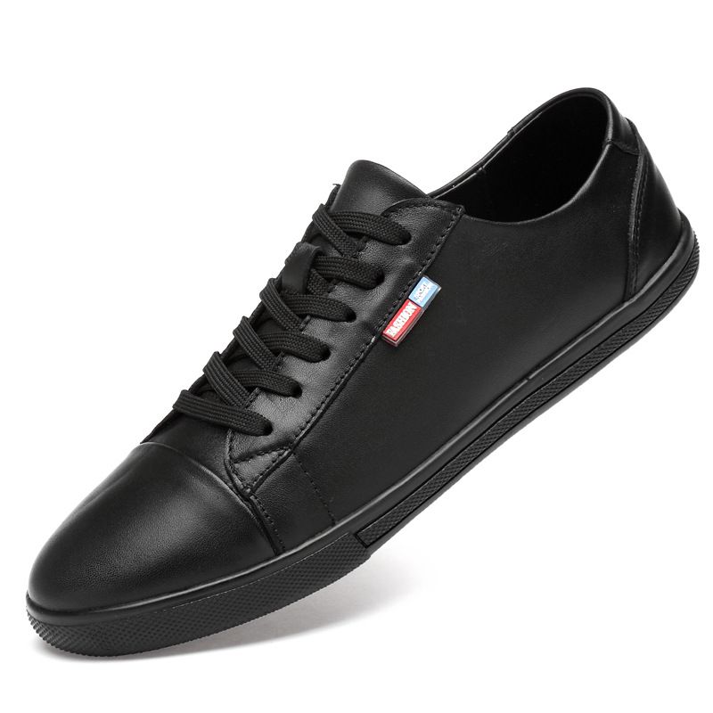The First Layer Of White Shoes Casual Single Shoes Men's Xiaoqing Outdoor Board Shoes Men's Shoes_vogvips.com