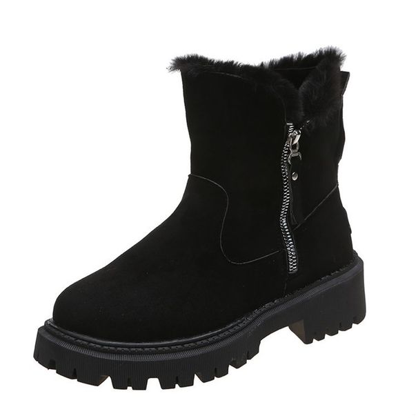 International Martin Boots Women 20224 New Style One Piece Plus Velvet Thick Warm Short Tube Snow Boots Wholesale_vogvips.com