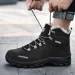 Winter Snow Boots Men Anti-slip Warm Soft Plush Casual Hiking Shoes Men Thick-soled Breathable Outdoor High-top Ankle Boots Men_vogvips.com