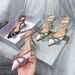 Manufacturer Supplies European American Style Bowknot Rhinestone Pointed Satin Sandals With Straps, Stiletto High Heels,_vogvips.com