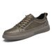 Retro Men's Board Shoes Platform Low-top Casual Shoes Small Leather Shoes Men_vogvips.com