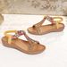 Direct Wholesale From The Manufacturer: 2026 Summer New Women's Flat Sandals, Fashionable Versatile, Bohemian Style,_vogvips.com