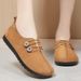 Women's Versatile Spring New With Soft Soles Non Tiring Polyurethane Lightweight And Fashionable Flat Casual Shoes_vogvips.com