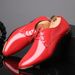 Pointed Toe British Style Business Casual Korean Version Patent Lace-up Leather Large Size Men's Shoes 48_vogvips.com