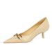 237-2 European And American Style Women's Shoes, Stiletto Mid Heel, Shallow Mouth, Pointed Toe, Vintage Stone Pattern_vogvips.com