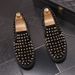 Personalized And Korean Version, Trendy Rivet Shoe Covers, Versatile Lazy Shoes, Fashionable Men's Loafers, Casual Shoes_vogvips.com