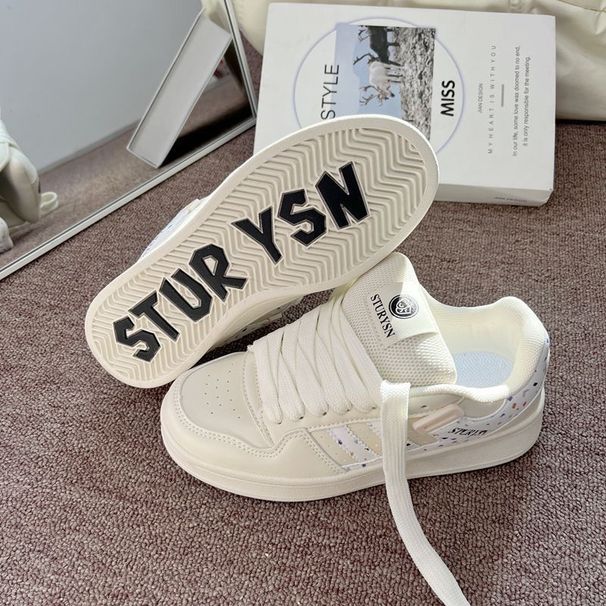 Women's Trendy Yellow Sneakers Versatile Fashionable Casual Bread Shoes Retro Niche_vogvips.com