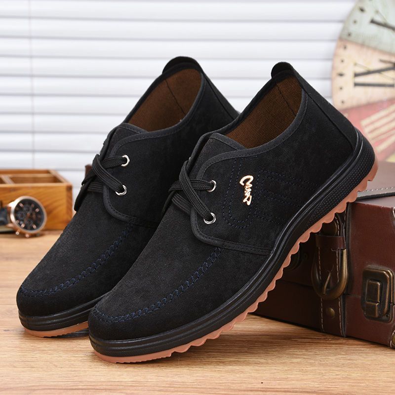 Man Sports Shoes Running Shoes Sneakers Synthetic Canvas Versatile Easy To Clean Sneakers Footgear_vogvips.com