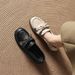 British-style Women's Loafers 2026 New Model, Thick-soled Round-toe Leather With Bow And Metal Buckle, Versatile Single_vogvips.com