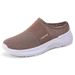 Women's Casual Comfortable Breathable Sandals Summer Lightweight Slip on Slippers Versatile Thick Soled Shoes_vogvips.com