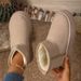 Women's Shoes Winter Thick Soled Snow Boots , Made Of Fur, Petite Size, Height Increasing, Fleece Lined, Warm, Northeast Style Cotton Padded Shoes_vogvips.com