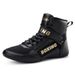 New Large Size Men's Comprehensive Training Shoes Professional Boxing Shoes Squat Training Shoes Zhongbang Wrestling Shoes_vogvips.com