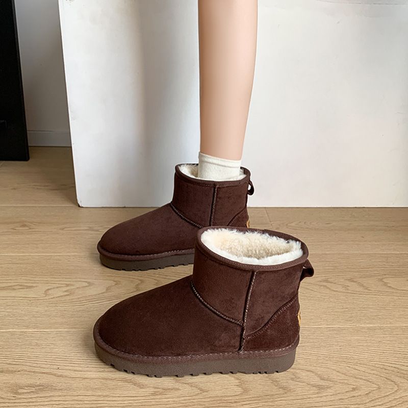 New Women's Frosted Snow For Winter , Stylish And Lightweight Warm Cotton Shoes, Versatile Short Boots_vogvips.com