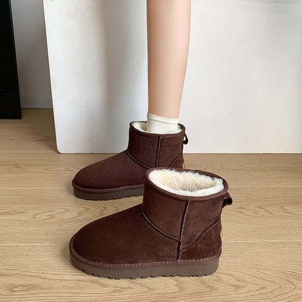 New Women's Frosted Snow For Winter , Stylish And Lightweight Warm Cotton Shoes, Versatile Short Boots_vogvips.com