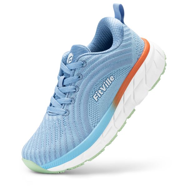 FitVille Toe Box Shoes For Wome Breathable Wide Fit Ruig Shoe Lightweight For Swolle Feet With Cushioed Relief_vogvips.com
