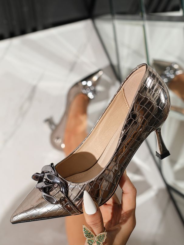 2025 Summer High-top Women's Shoes With Novel Design, Pointed Toe, Thin Heel, Temperament, Shallow Mouth, Comfortable And Fashionable_vogvips.com