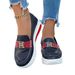 Women's Thick Soled Round Toe Shoes Spring/Summer Solid Color Shallow Mouth Metal Buckle PU Independent Style_vogvips.com