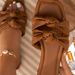 Women's plus Size Flat Sandals Solid Color Open Toe Southeast Asian Style Beach Slippers with Bow Cross Border Design_vogvips.com