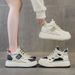 Women's Genuine Leather High-top 2026 Spring And Autumn New Breathable Warm Thick-soled Cotton Shoes Versatile Platform_vogvips.com