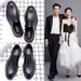 European Warm Series Black For Men, Summer, Autumn, Winter, Breathable, Korean Height Increasing, Youth, British Style, Pointed Toe, Business_vogvips.com
