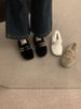 High-End Fuzzy For Women, Outdoor Wear, 2025 Autumn And Winter, Versatile Slip-On, Fleece-Lined Loafers, Popular Flat_vogvips.com