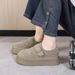 Women's Shoes Retro Platform Shoes, Autumn And Winter, Versatile And Trendy, Fleece Lined, Height Increasing, Women's Single Shoes._vogvips.com