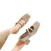 Elegant Mary Jane Women, New Summer And Autumn Style, Chunky Heels, Beautiful Square Toe, Suitable For Pairing With_vogvips.com
