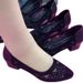 Soft Leather Women's Sandals Women's Hollow Mesh Yarn Rhinestone Bag Head Flat Bottom Hot Diamond Single Shoes Small Leather Shoes_vogvips.com