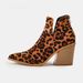Women's Leopard Print Short Chunky Heel Ankle Boots Pointed Toe Leopard Print Martin Boots Fashion High Heels For Fall Winter_vogvips.com