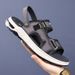 Men’s Shoes Men's Sandals Summer New Style Fashion Thick Bottom Men's Sandals High End Latex Air Cushion Soft Bottom Casual Beach Shoes_vogvips.com