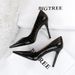Women's Elegant Pointed Toe High Heel Pumps With Metallic Stone Texture - Perfect For Evening Parties Special Occasions Pointed Toe Shoes_vogvips.com