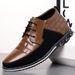 Suitable For All Seasons Maiden 9908 9909 Mid-High Top Lace-Up Slip-On Men's Sports Casual Shoes_vogvips.com