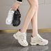 Ins Trend Hidden Heel 2025 New Spring And Autumn Dad Shoes For Women Thick Sole Running Comfortable White Sneakers_vogvips.com