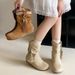 2026 Vintage Height-Increasing Wrinkled Martin For Women Autumn New Fashion Versatile Wasteland Style Short_vogvips.com