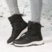 Snow Boots For Women, New Cotton Shoes For Women In Winter, With Added Fleece, Thick Insulation, And Anti Slip Midsole Short Boots_vogvips.com