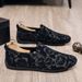 Fashion Personalized Printed Loafers Men's Low-top Foot-fitting Lazy Shoes Men's Doudou Shoes_vogvips.com