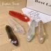 Fashionable And Simple French Retro Small Floral Pointed-toe Crystal Women, Hollow Jelly Shoes With Soft Soles For_vogvips.com