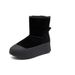 Inner Height Increase Wool Thick Sole Snow For Women 2024 Winter New Style Fleece Lined Thickened Northeast Cotton Shoes_vogvips.com