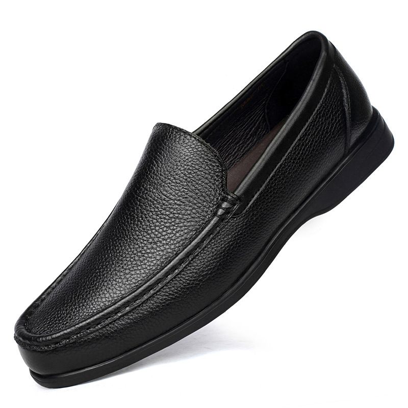 Men's Shoes Round Head Foot Cover Soft Sole Dad Shoes Lazy Casual_vogvips.com