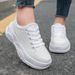 New Platform Flats Loafers For Women Autumn Thick Bottom Casual Leather Walking Sneakers Round Toe Wedge Shoes Zapatos_vogvips.com