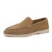 Euro Step Men's Loafers Spring And Autumn Classic Simple Comfortable Genuine Leather Suede Slip-On Casual Shoes_vogvips.com