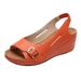 Women's Export, Large Size Wedge Heel, 2022 Spring/Summer New Style, European And American Fish Mouth Thick-Soled_vogvips.com