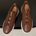 In-Stock Foreign Trade Genuine Leather Elastic Band Casual Slip-On Shoes, Flat-Soled, Comfortable, Classic, Versatile_vogvips.com