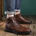 Martin Boots Men's Retro Leather Boots High-top Tooling Boots_vogvips.com