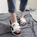 Slippers Women In Summer, New Style Outdoor Wear, Anti Slip One Line For Couples On The Beach, Korean Version, Instagram_vogvips.com