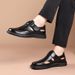 Hollow Out Casual Genuine Soft Leather Non-Slip Middle-Aged Dad Shoes Slip-On First Layer Cowhide Men's Sandals_vogvips.com
