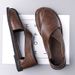 Stylish Holiday Men Summer Sandals Outdoor Leisure Beach Comfortable Casual Roma Shoes Simple Leather Man Sandaly_vogvips.com