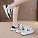 Women's Dad Sneakers Durable Comfortable Leather Autumn Breathable Thin Slim Fit Non-Slip Lightweight Running Shoes_vogvips.com