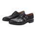 Straight Hair Genuine Cowhide Metal Classic Carved Double Buckle Mengke Men's Leather Shoes_vogvips.com