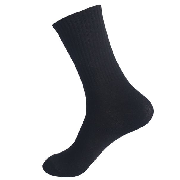 High-Elasticity Mid-Calf Socks – Unisex Cotton Running Socks For Men & Women (Solid Colors)_vogvips.com